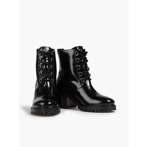 Maje Black Combat & Moto Boots
